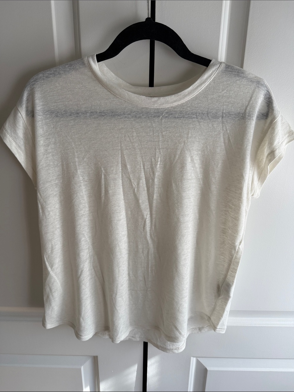 Madewell Ivory Short Sleeve Crew Tee